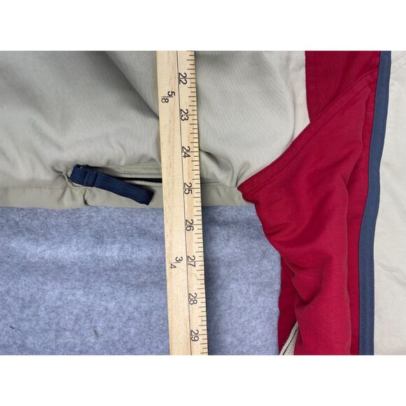 American Eagle Mens L AE77 Performance Zip Up And Pockets Jacket Beige Stripe - Picture 9 of 9